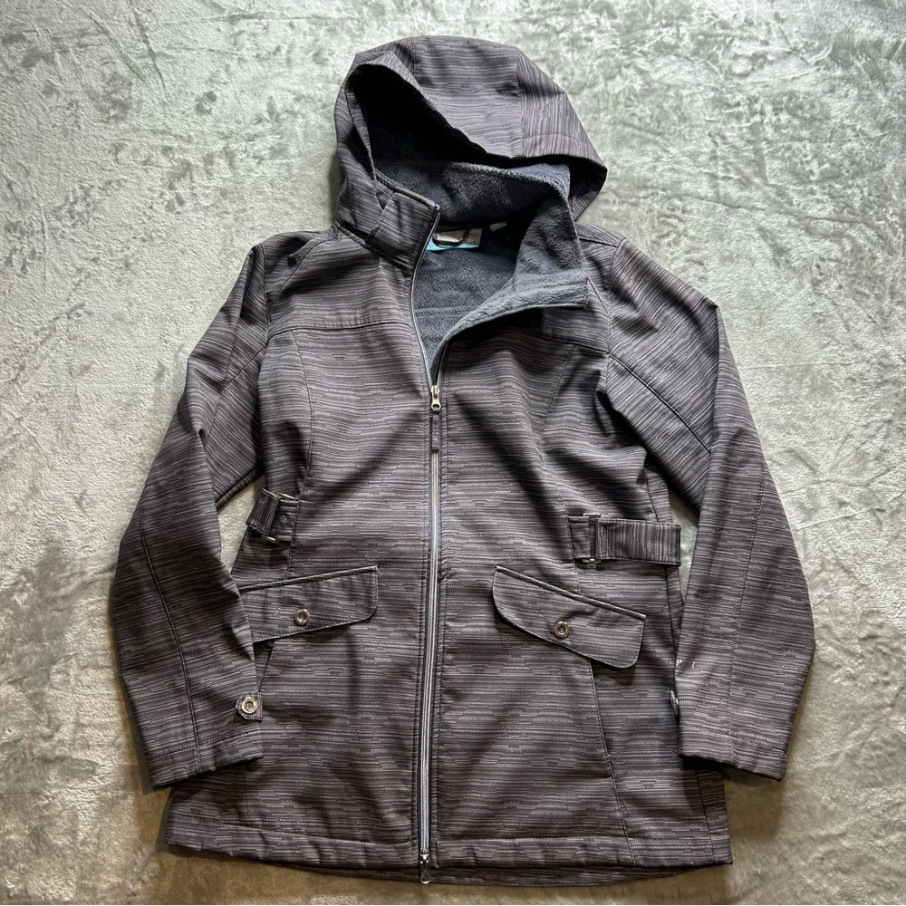Free Country Gray Hooded Jacket with Pockets